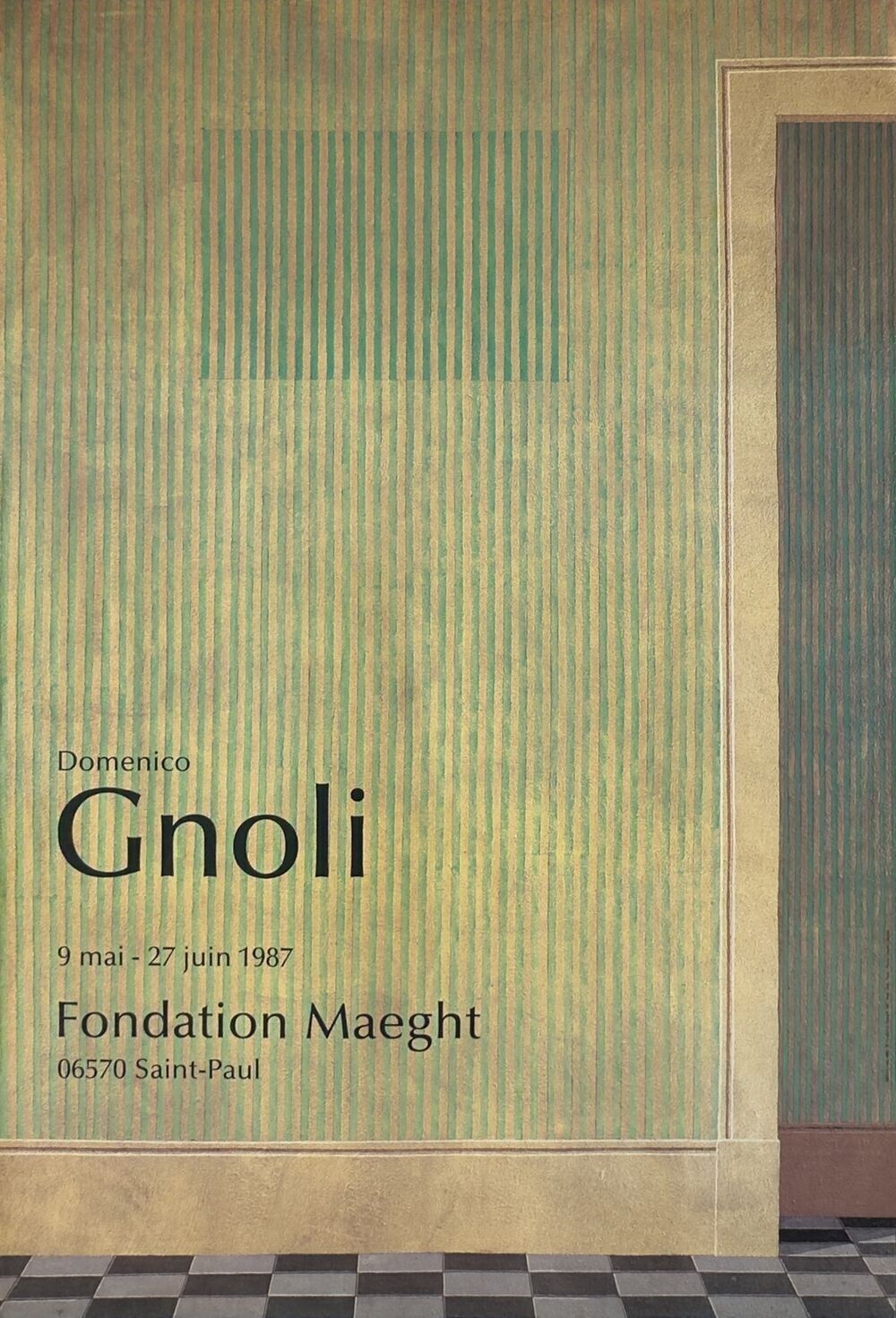 Domenico Gnoli   Vintage Poster Exhibition Fondation Maeght 1987 Mint Cond