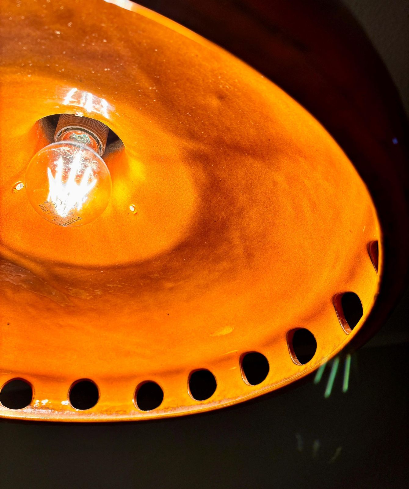 Verlichting Pan Ceramic Ceiling Lamp, jaren 1970 photo