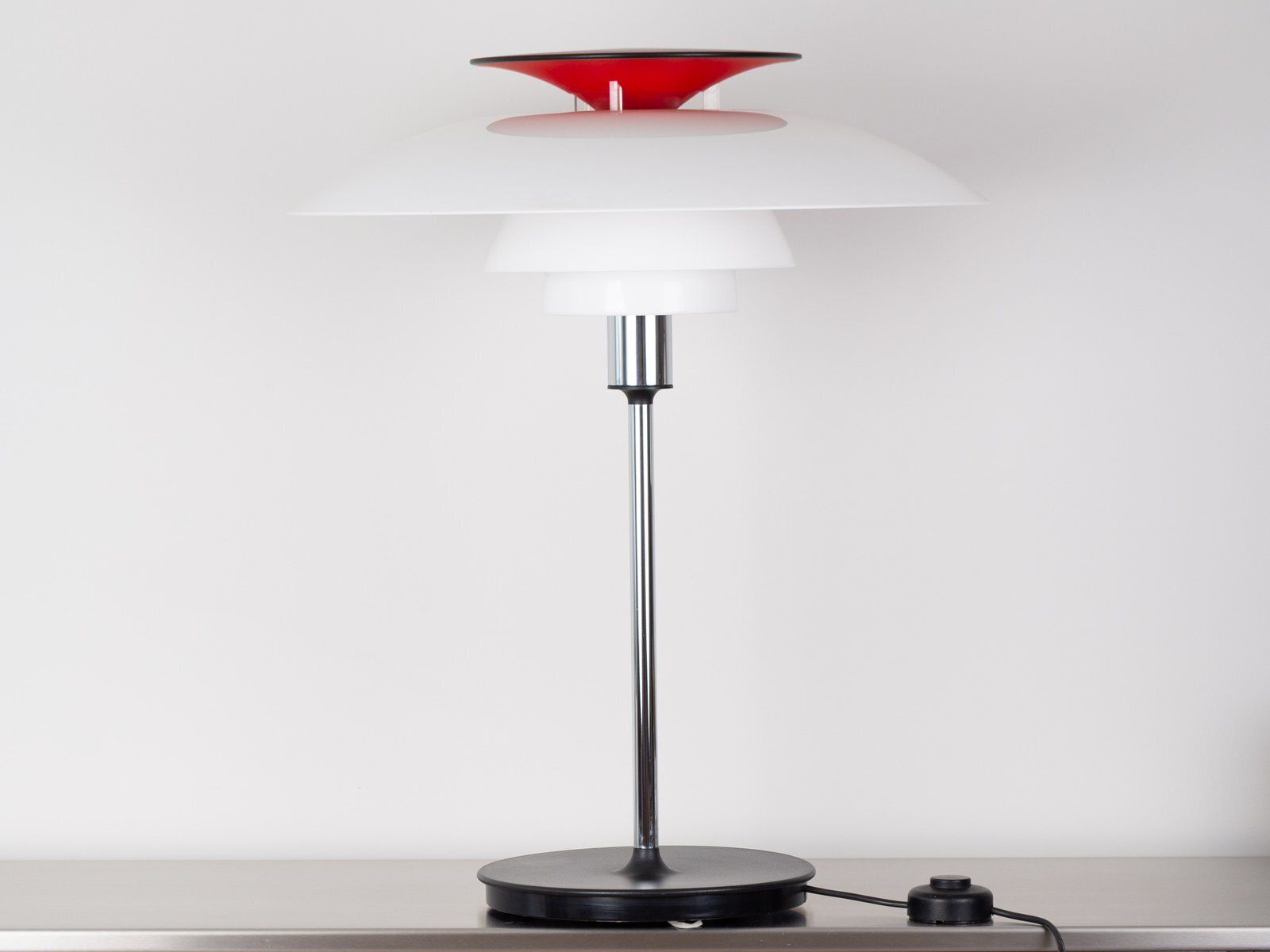 Vintage Ph 80 tafellamp van Poul Henningsen voor Louis Poulsen, 1974
