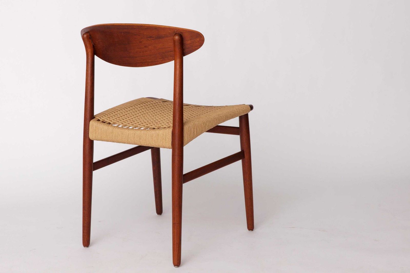 1 Van 4 Mid-Century Teakhouten Eetkamerstoel Van Larsen & Bender Madsen Voor Naestved Møbelfabrik, Denemarken, jaren 1960 photo vintage