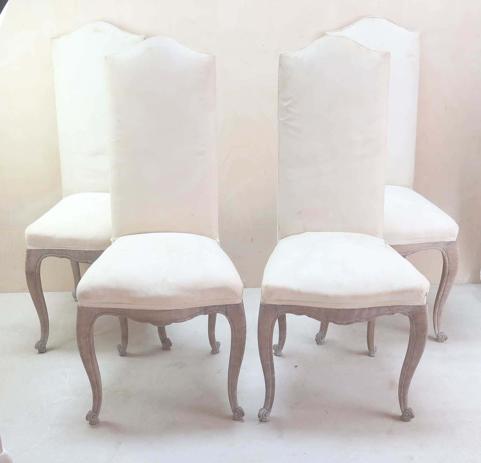 Set van 4 Franse antieke stoelen in Louis XV-stijl, 19e eeuw photo for sale