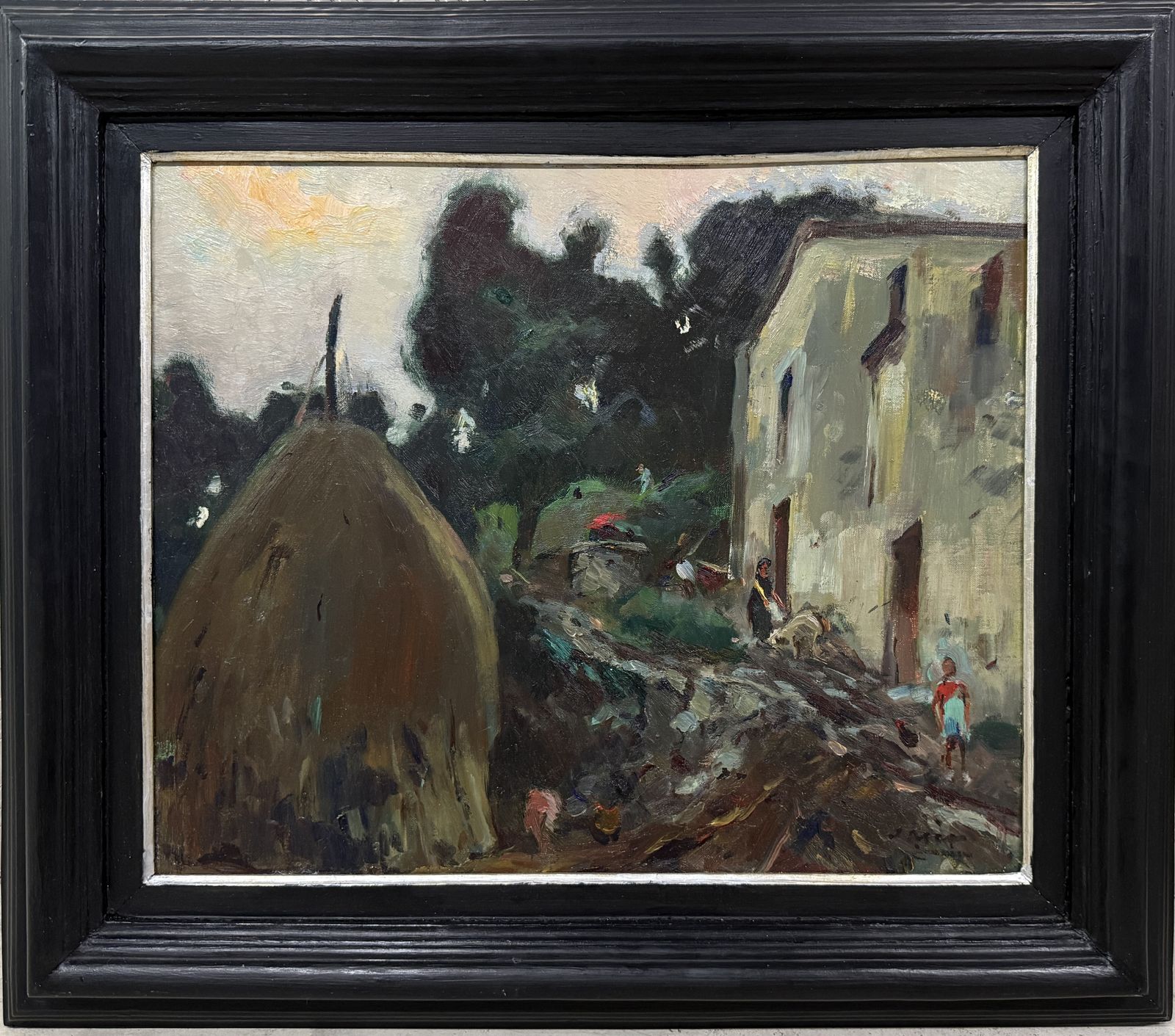 Joaquim Mir I Trinxet Catalaans postimpressionistisch landschap in Gualba, Spanje, olieverf op doek 1939