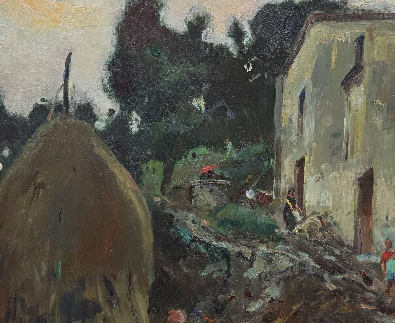 Joaquim Mir I Trinxet, paysage post-impressionniste catalan à Gualba, Espagne, huile sur toile, 1939 photo furniture