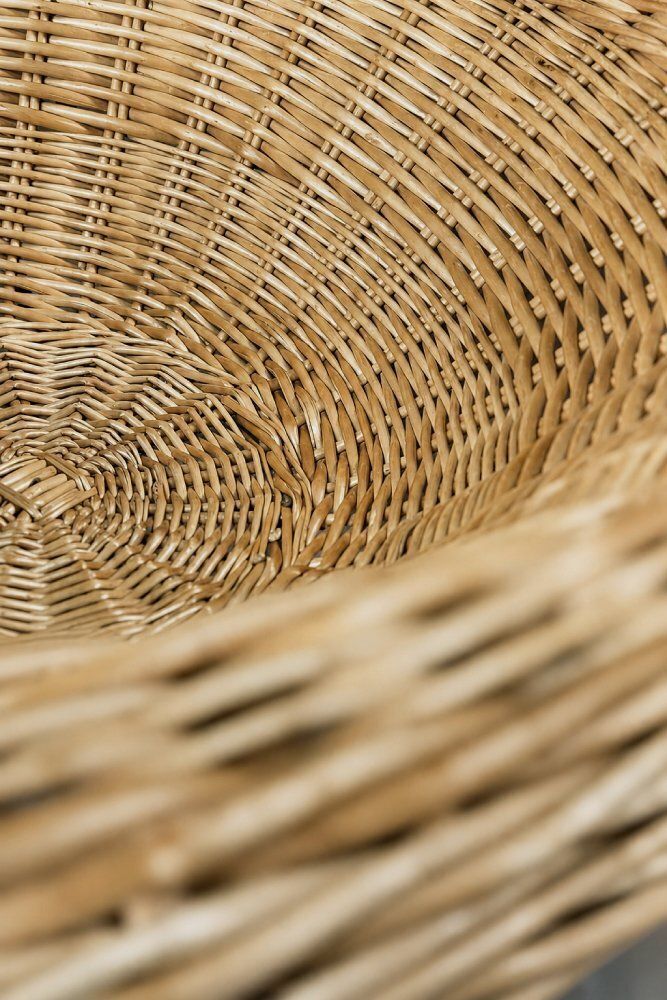 Vintage Italiaanse Modern Boho Rattan Bolvormige Schaalstoelen, ca. jaren 1950 photo buy
