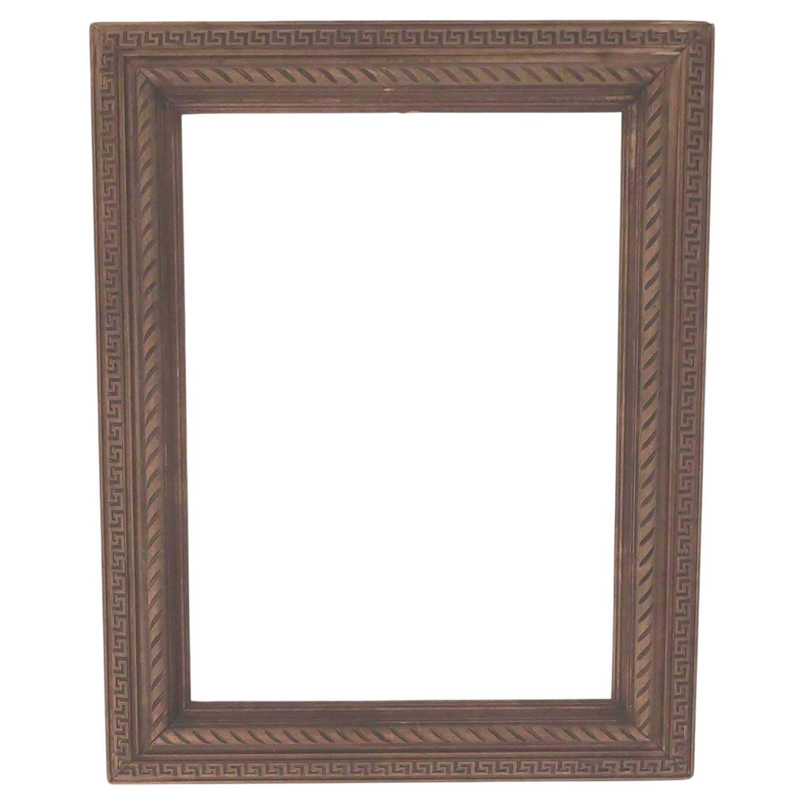 Large Antique Renaissance Style Carved Wood Picture Frame. English, 19th Century