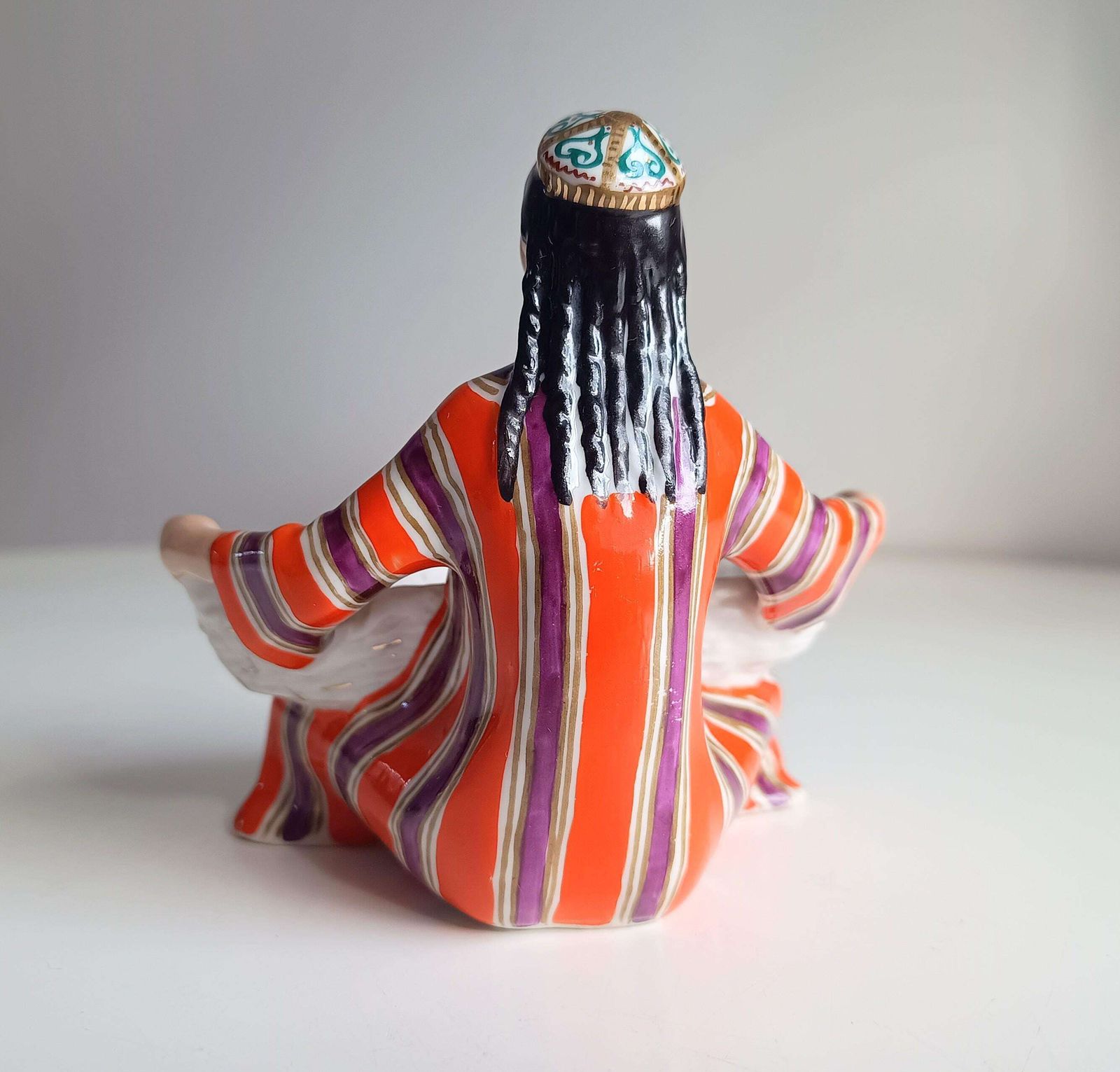 Lomonosov Lfz Porcelain Figure Of Uzbek Girl With Basket, Sculptor G. Stolbova, Red Mark photo buy