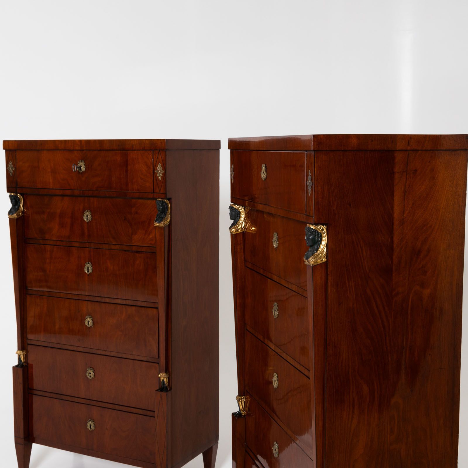 Paar Empire Semainières, Wenen ca. 1810 photo furniture