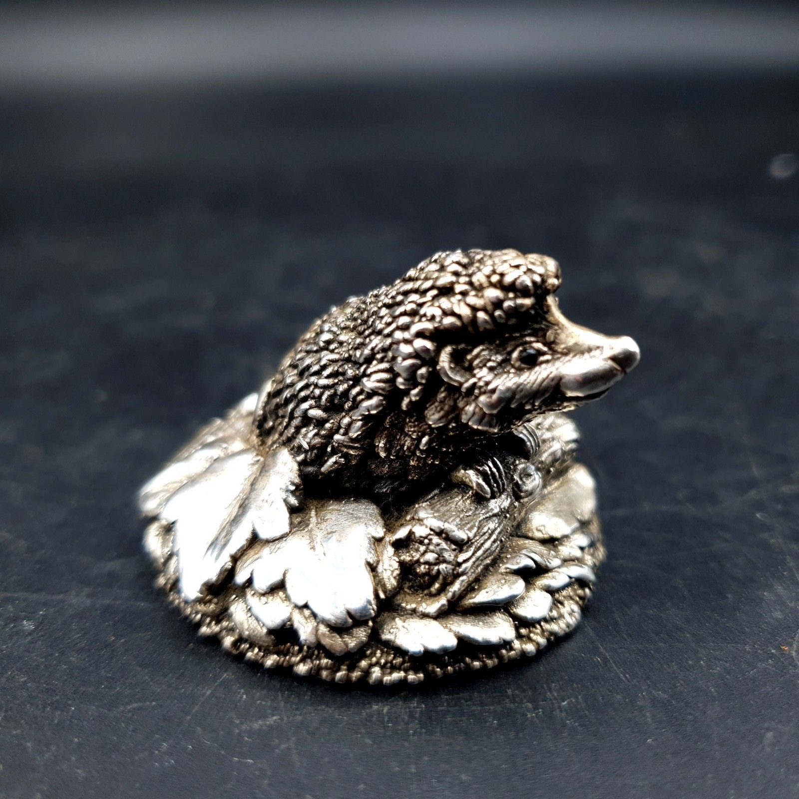 Country Artists Sterling Silver Filled Hedgehog Hallmarked Birmingham 1994 photo 65.0
