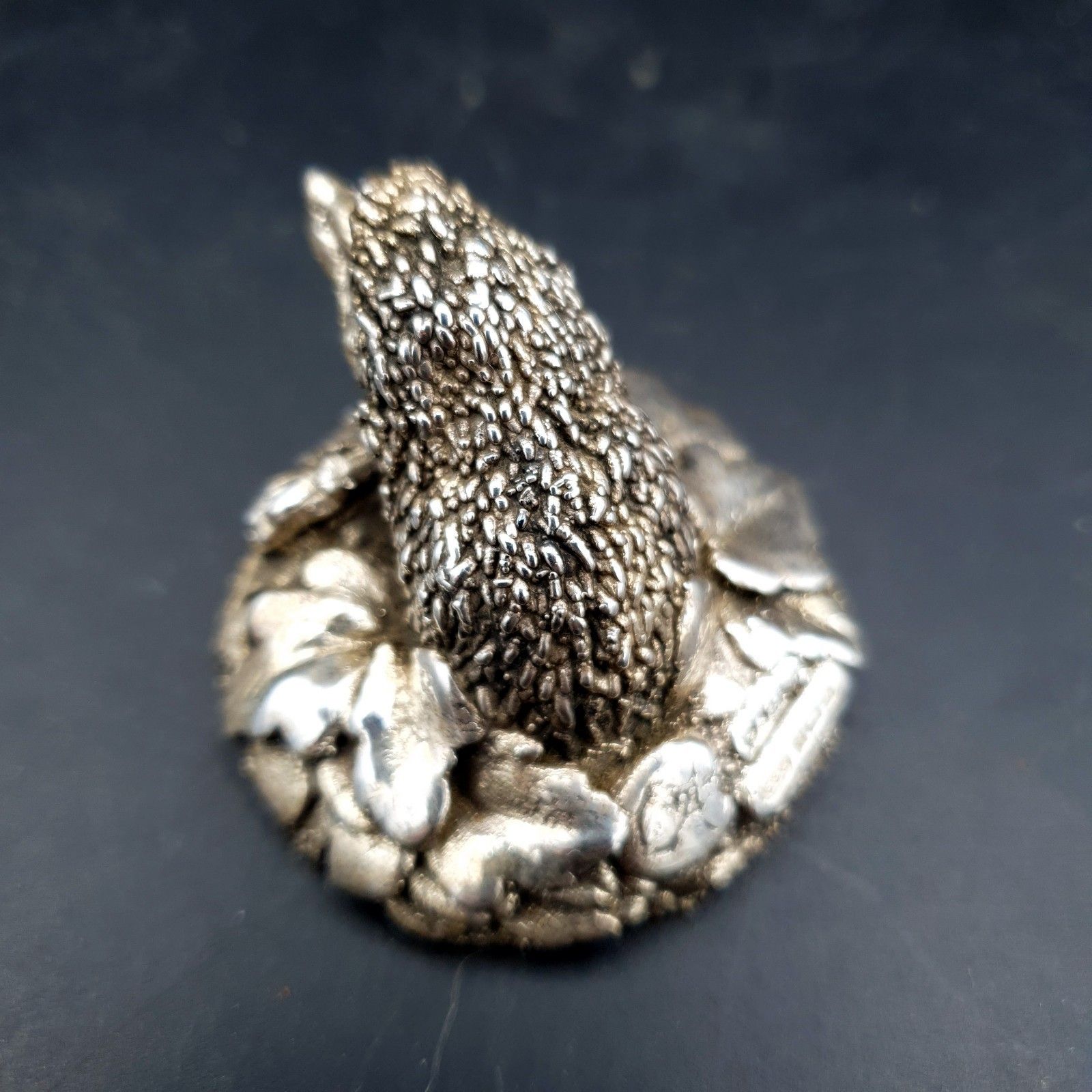 Country Artists Sterling Silver Filled Hedgehog Hallmarked Birmingham 1994 photo buy