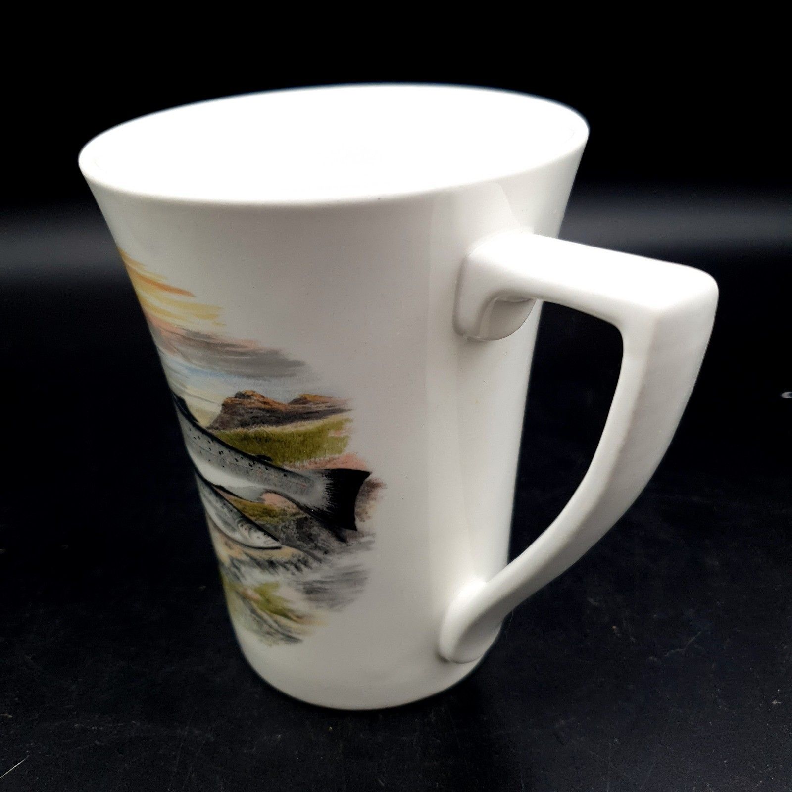 Portmeirion Compleat Angler Fern Sewen Welsh Sea Trout No.3 Mug Scarce photo Home Decor