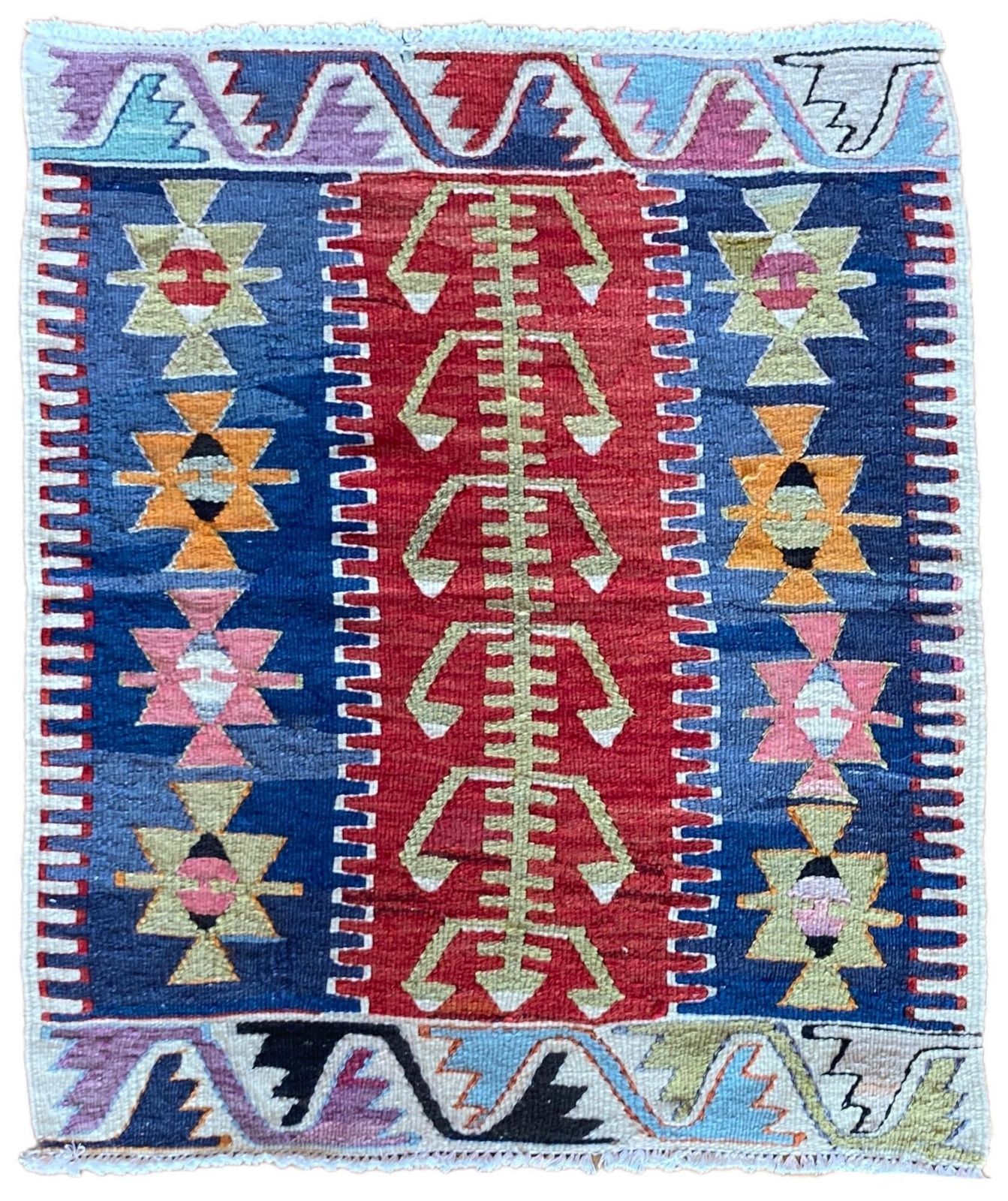 Vintage Anatolian Kilim 1.08m X 0.86m