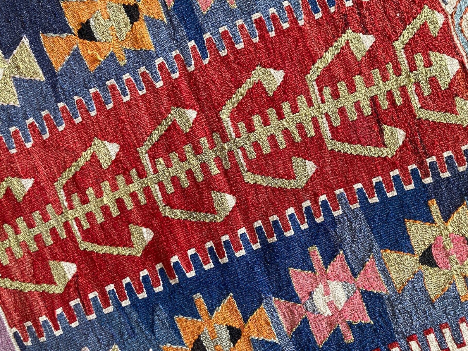 Textiles Vintage Anatolian Kilim 1.08m X 0.86m photo