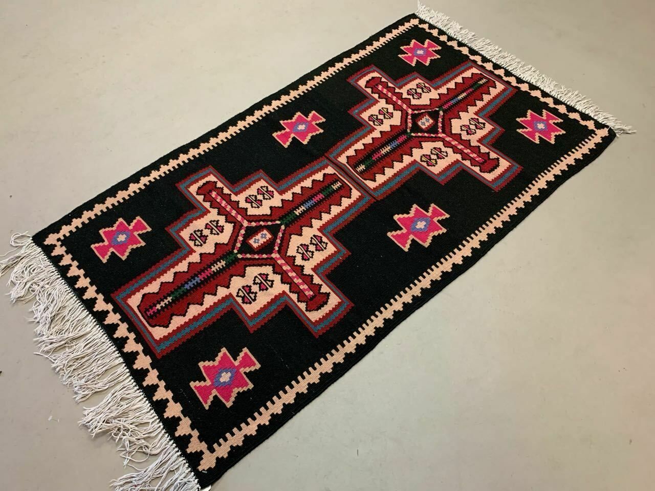 Antique Turkish Kilim Rug 158x89cm Shabby Vintage Old Tribal Kelim Medium photo furniture
