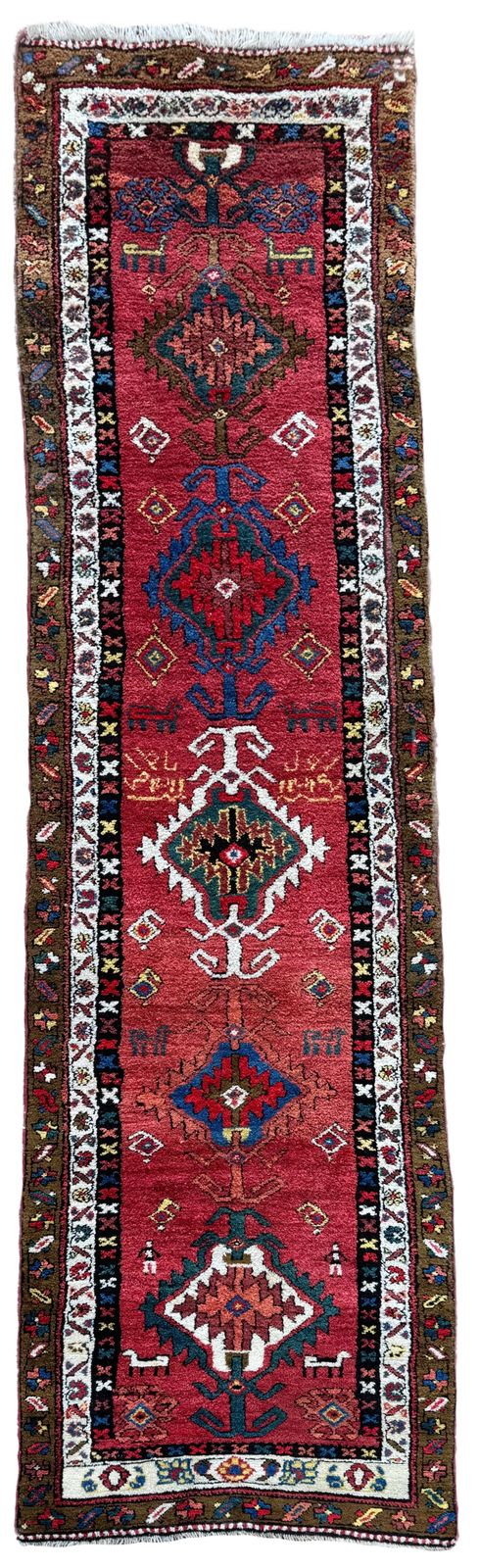 Antique Heriz Runner 3.62m X 0.95m