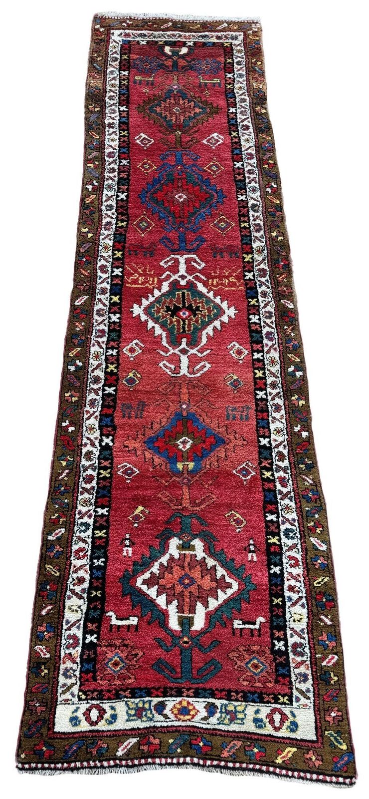 Antique Heriz Runner 3.62m X 0.95m photo furniture