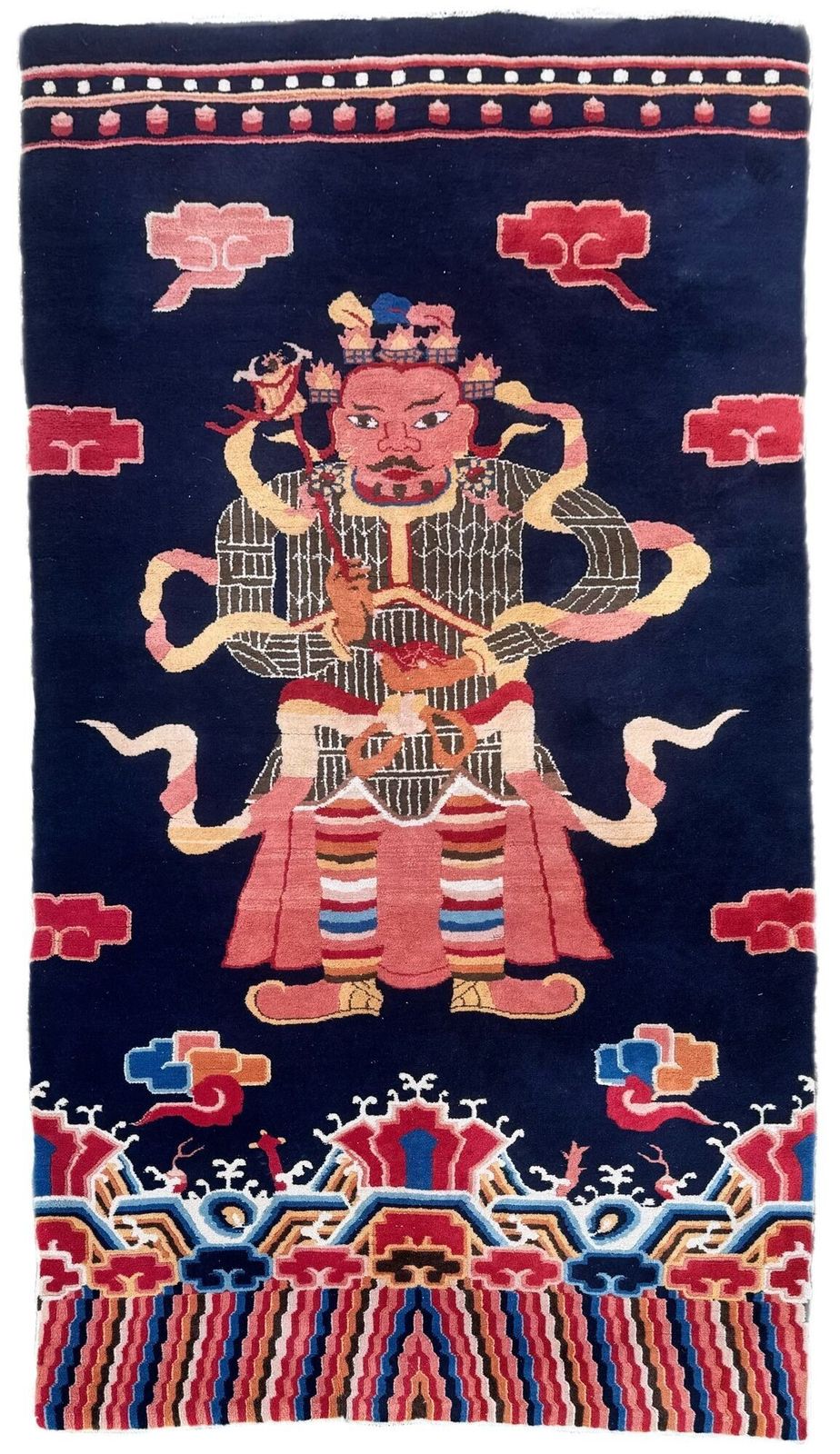 Vintage Chinese Peking Rug 2.43m X 1.27m