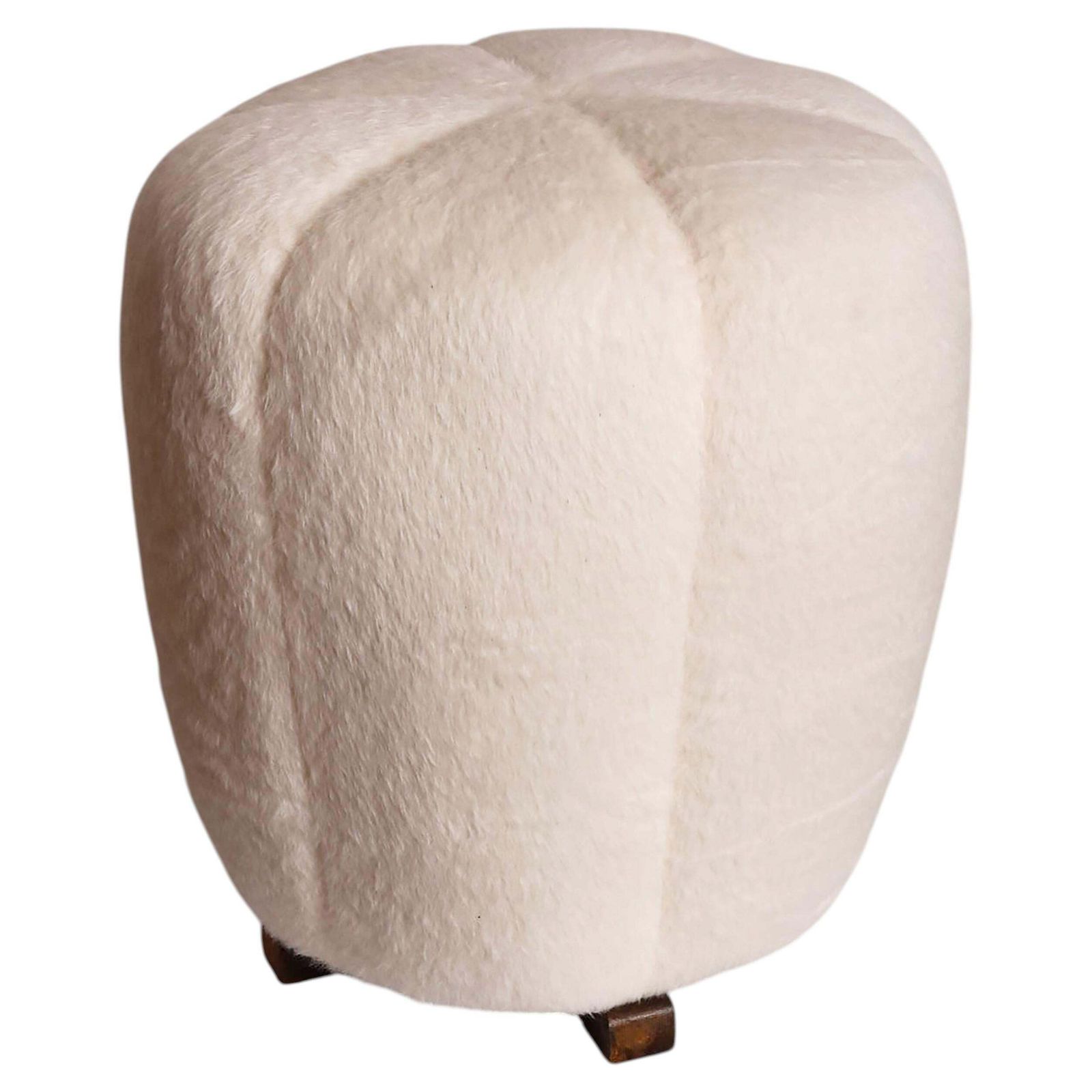 Art Deco kruk ottoman, voetenbank van Jindrich Halabala