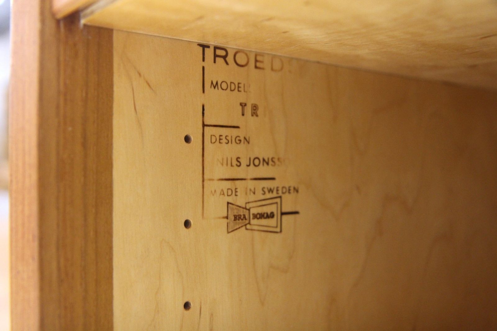 Enfilade scandinave en teck par Nils Jonsson pour Troeds, Suède, 1960 photo vintage