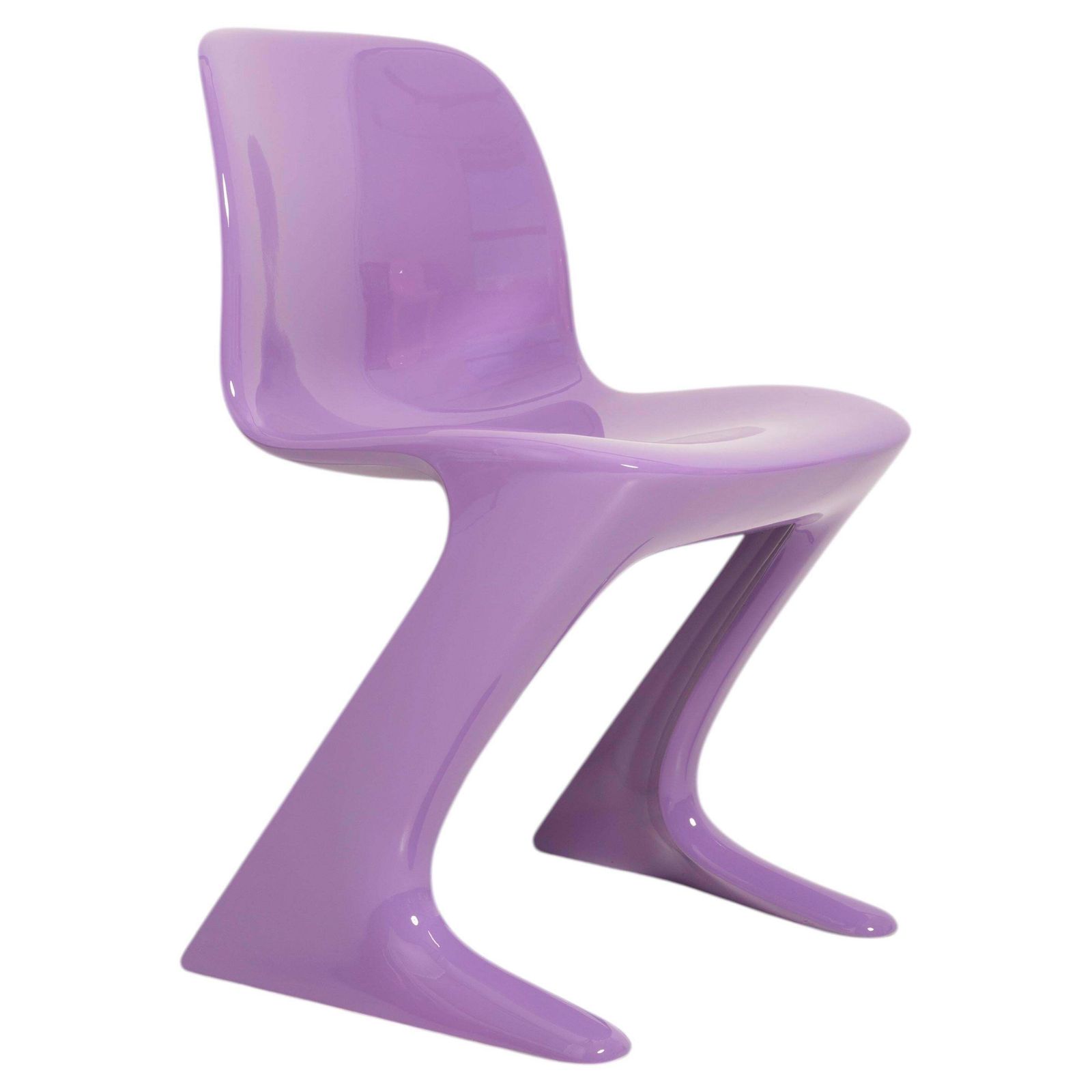 Blue Lilac Violet Kangaroo Chair Designed By Ernst Moeckl, Germany, 1968