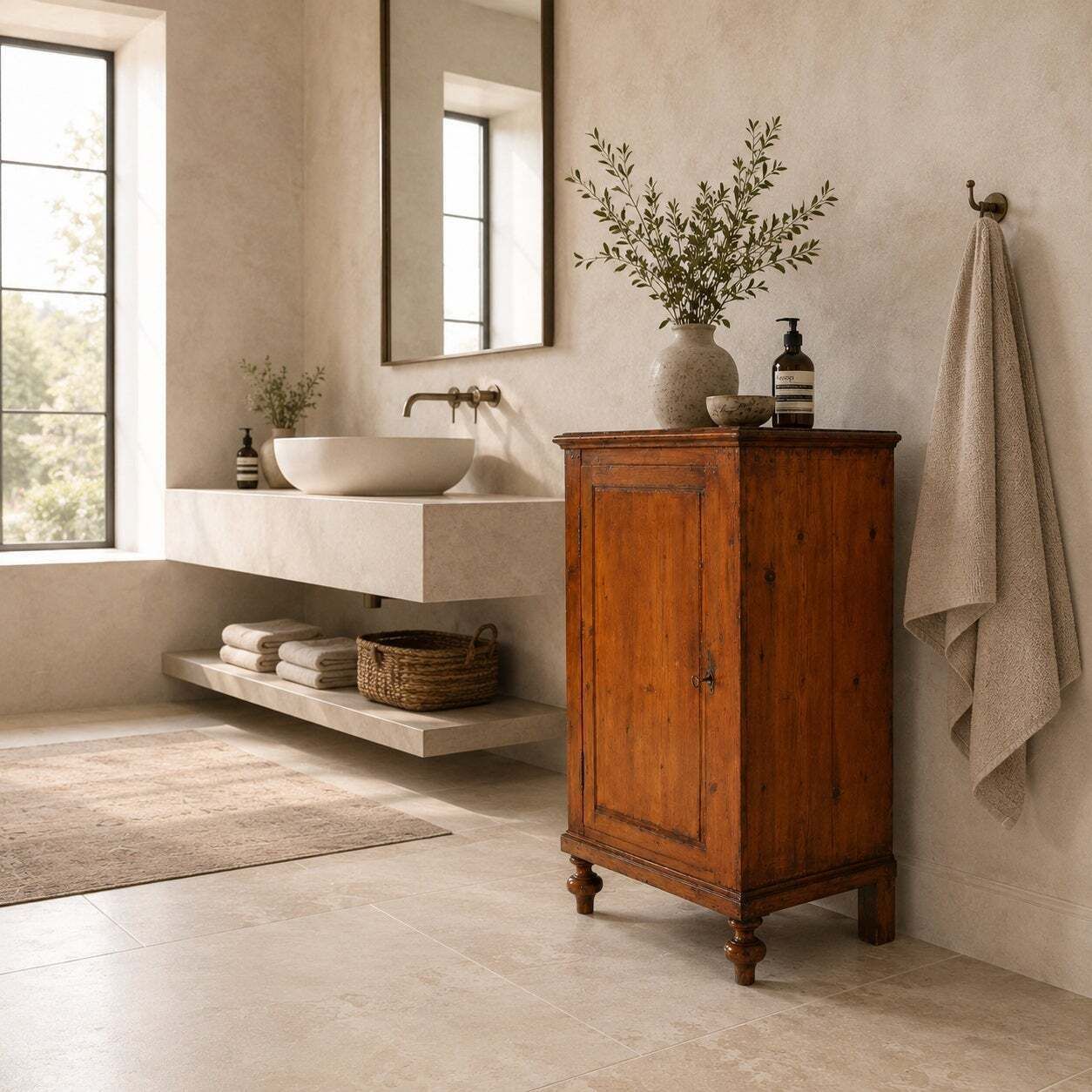 photo furniture Antiek Lariks Kabinet uit een Venetiaanse Villa, Bassano del Grappa