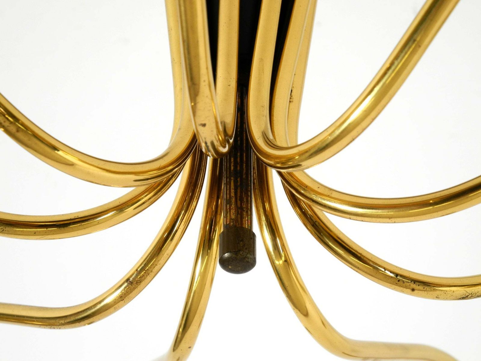 1558.0 Grote mid-century modern messing Sputnik plafondlamp met 9 armen photo