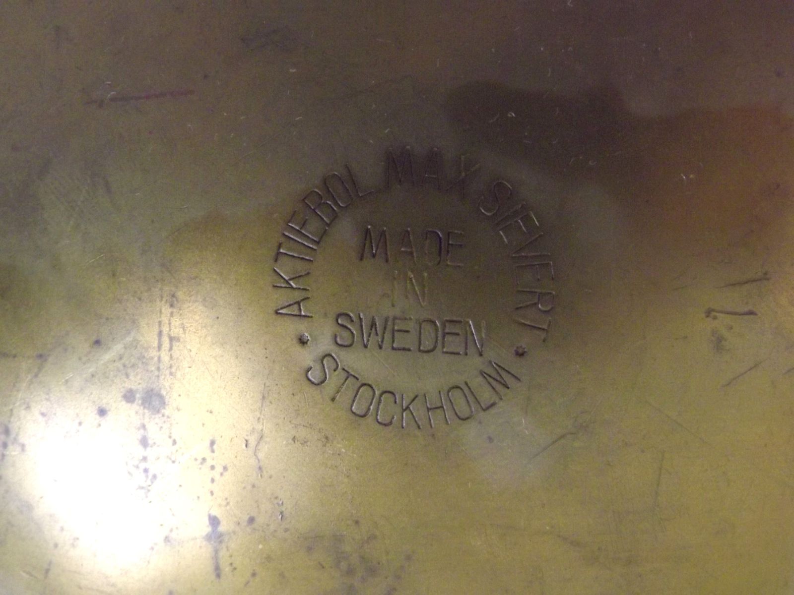 photo buy Antique Svea No. 25 Brass Paraffin Bowl Heater Swedish   By Max Sievert