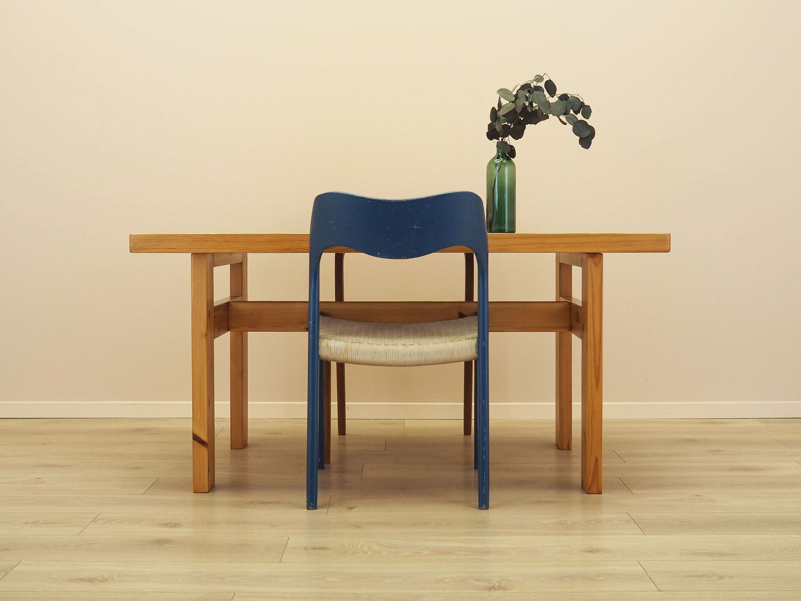 Danish Solid Pine Dining Table In Scandinavian Modern Style, 1980s photo furniture