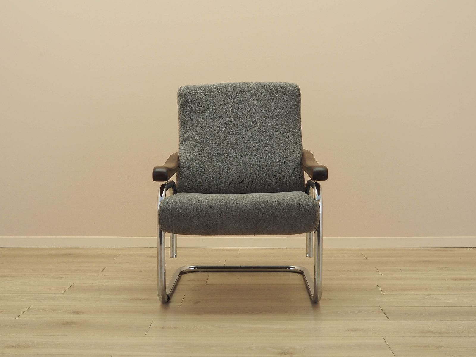 Italiaanse lounge chair met verstelbare rugleuning, beuken armleuningen, jaren 1970 photo for sale