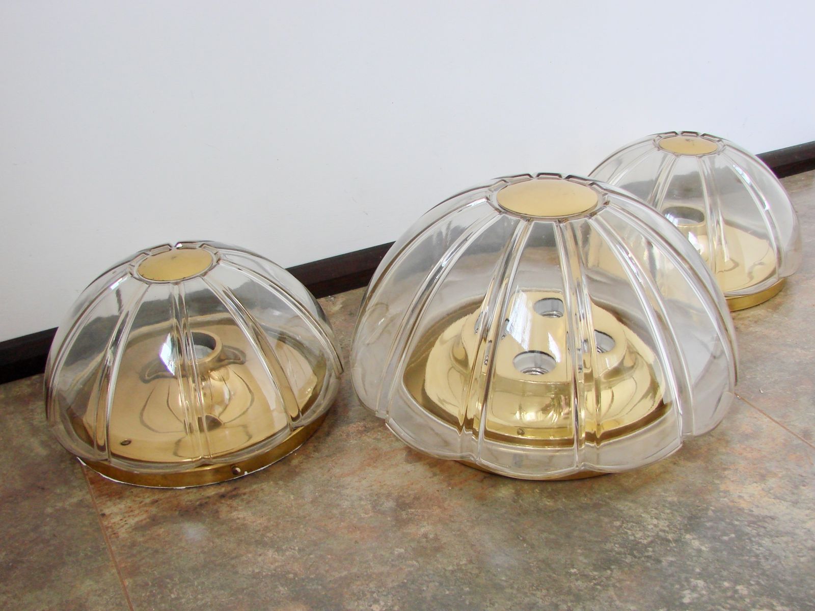 photo for sale Set Of 3 Limburg Lamps – 2 Wall Lights And A Ceiling Light, Germany, 1970s.