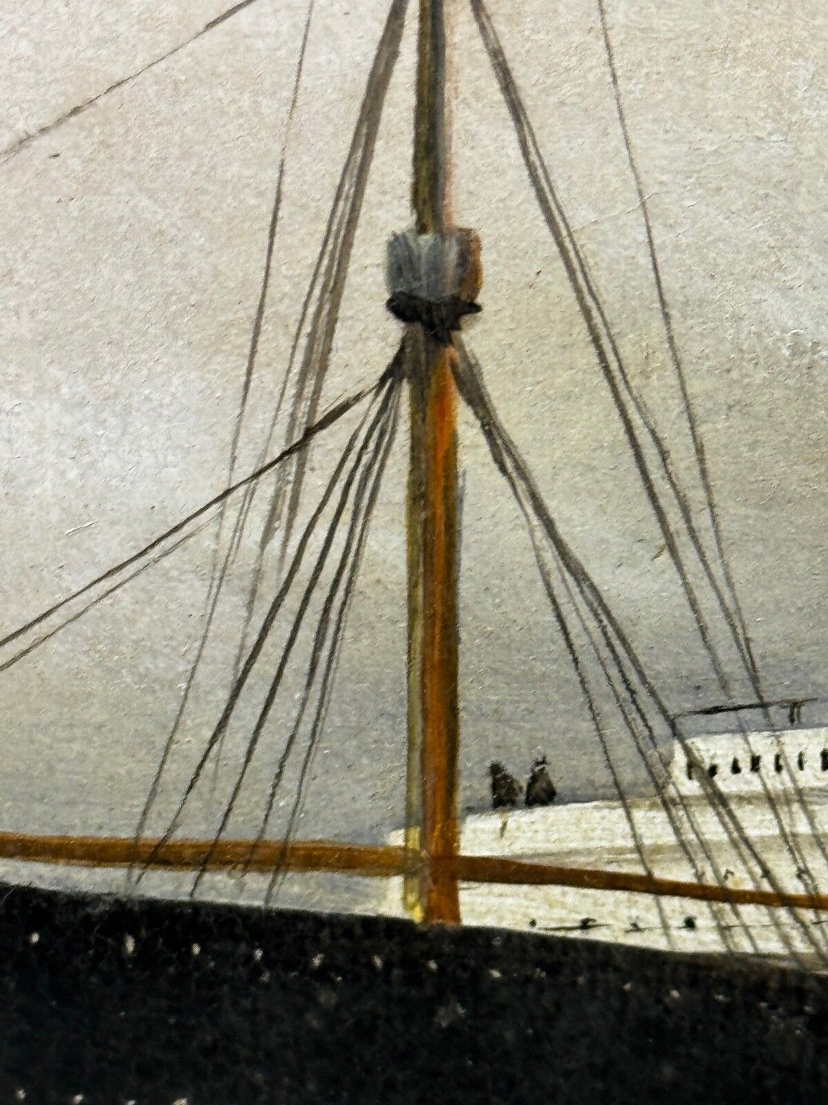 Art Mid Century Marine Artwork Rms Lusitania Cunard Ocean Liner Marine Oil Painting Captain Turner 1915 photo