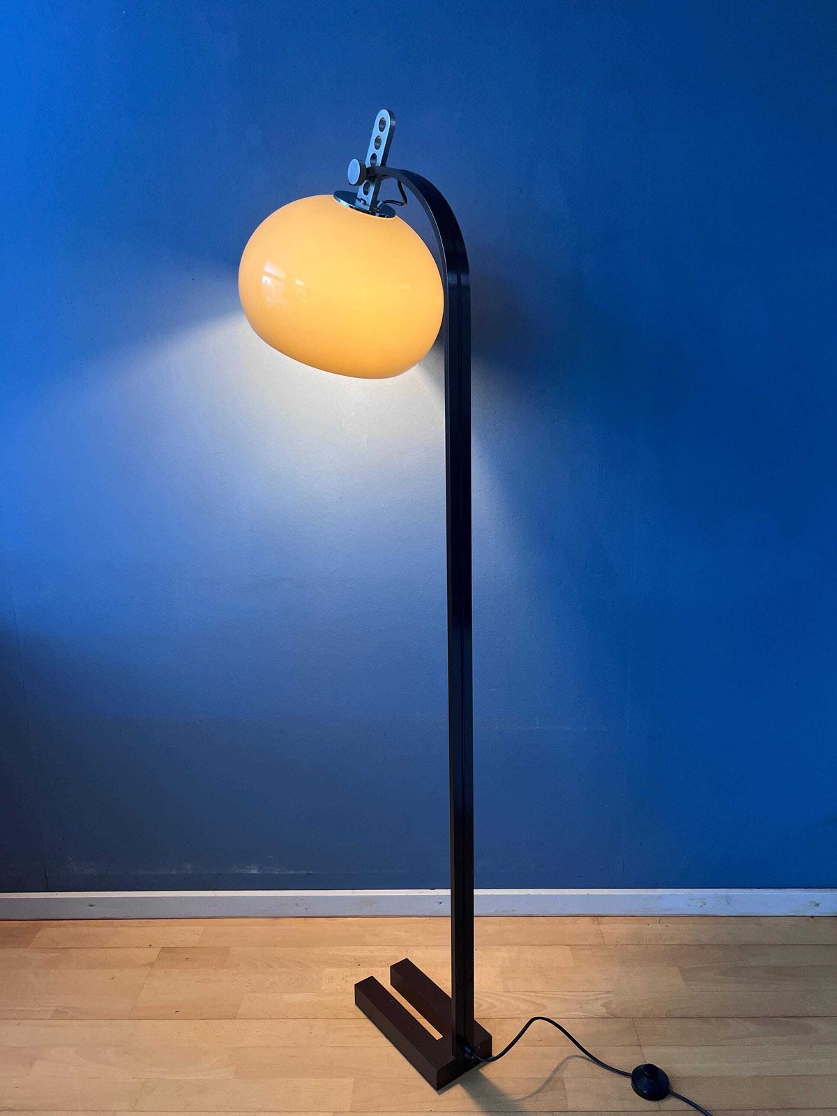 Vintage Dijkstra Mushroom Vloerlamp | Bruine Mid-Century Space Age Lamp photo for sale