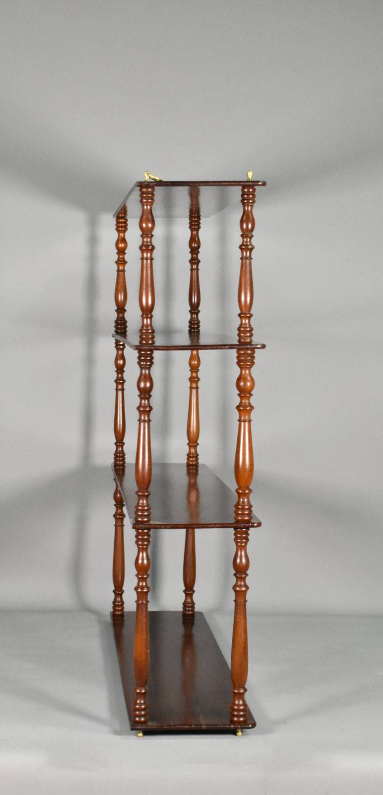 French Mahogany Wall Shelf / Etagère, Napoleon III, 19th Century photo 650.0