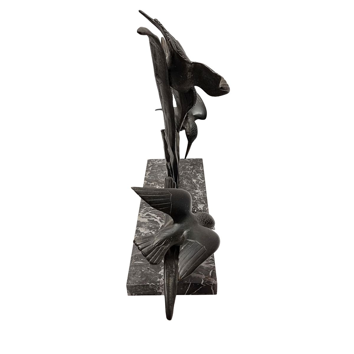 Franse art deco sculptuur van ijsvogels - G. Limousin, jaren 1930 photo buy