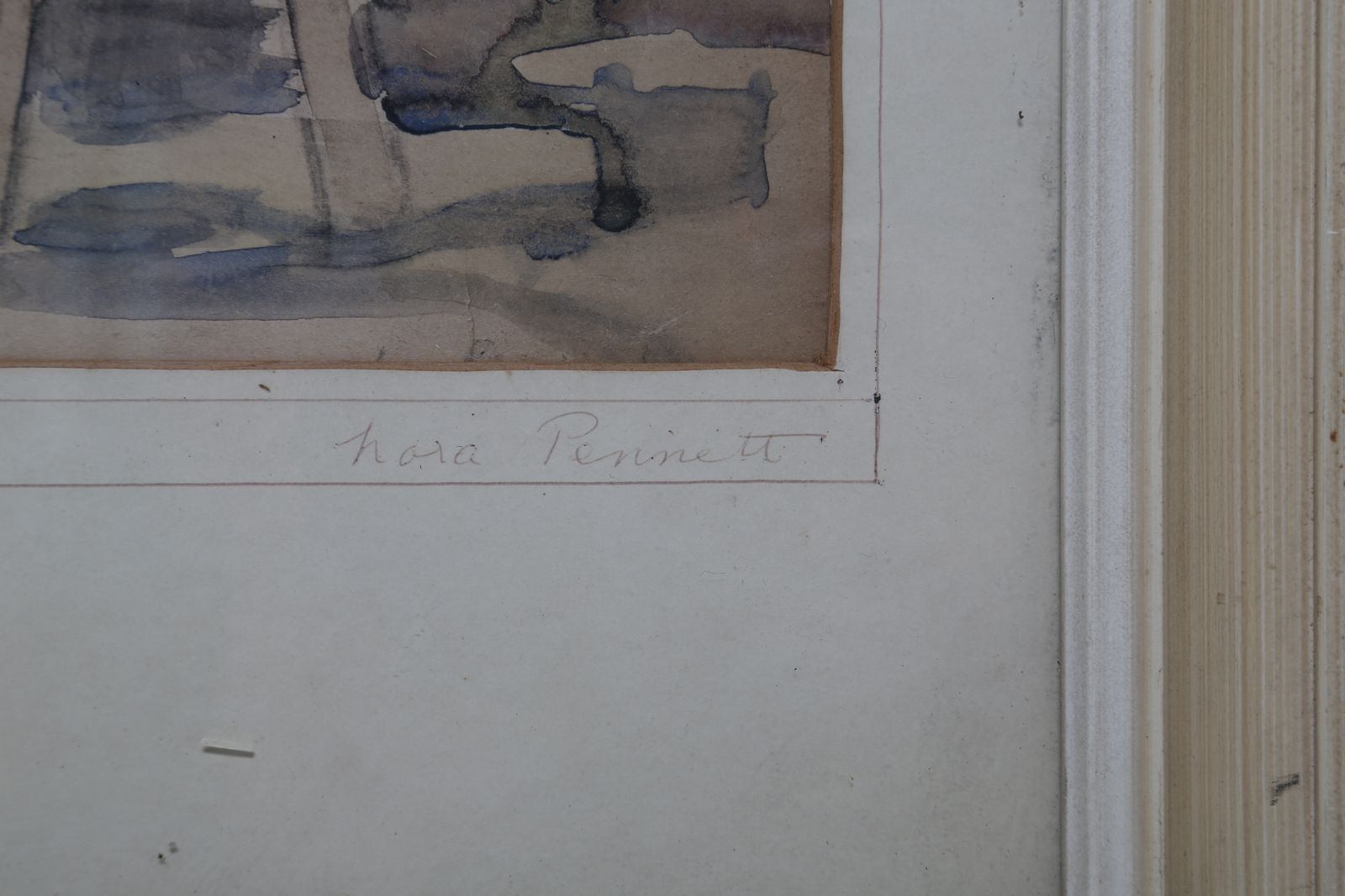 ‘Chinese Market’, Watercolour On Paper, Signed, Nora Pennett, C. 1920 1930s. photo Art