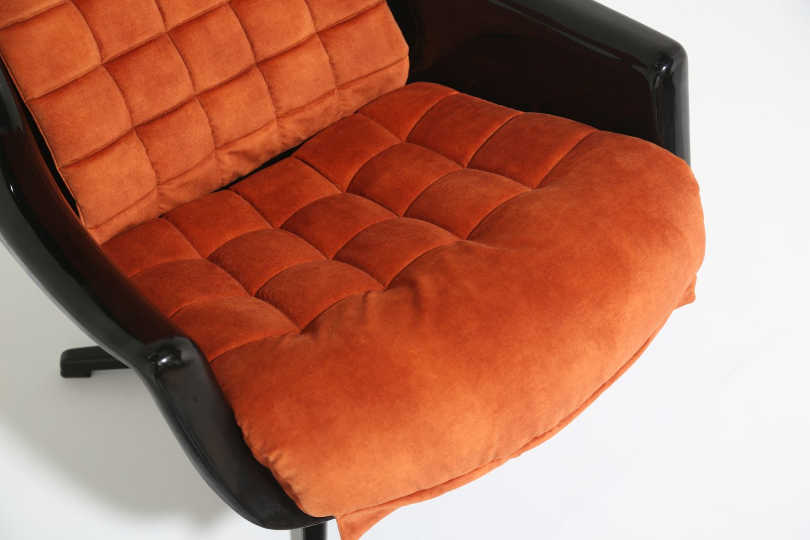 1595.0 Vintage Swedish Space Age Swivel Lounge Chair "Galaxy" By Alf Svensson And Yngvar Sandström For Dux , 1960s photo
