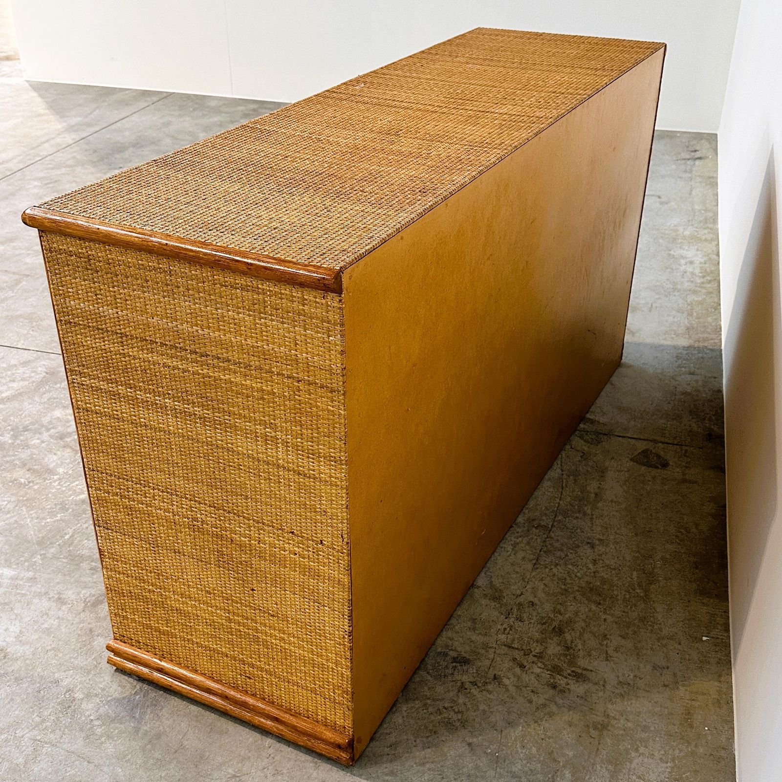 photo for sale Vintage Rattan & Bamboo Sideboard / Credenza, 1970s
