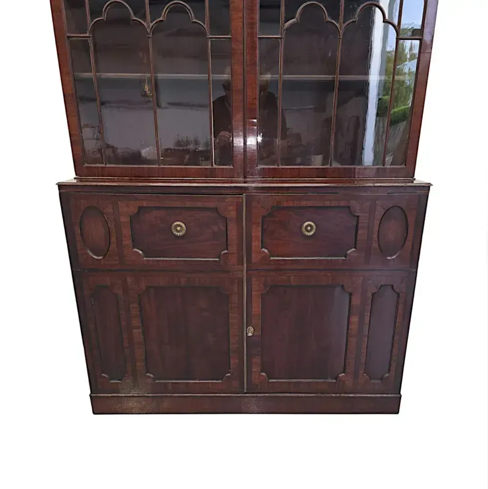 A Very Fine Large Early 19th Century Two Door Bookcase photo buy