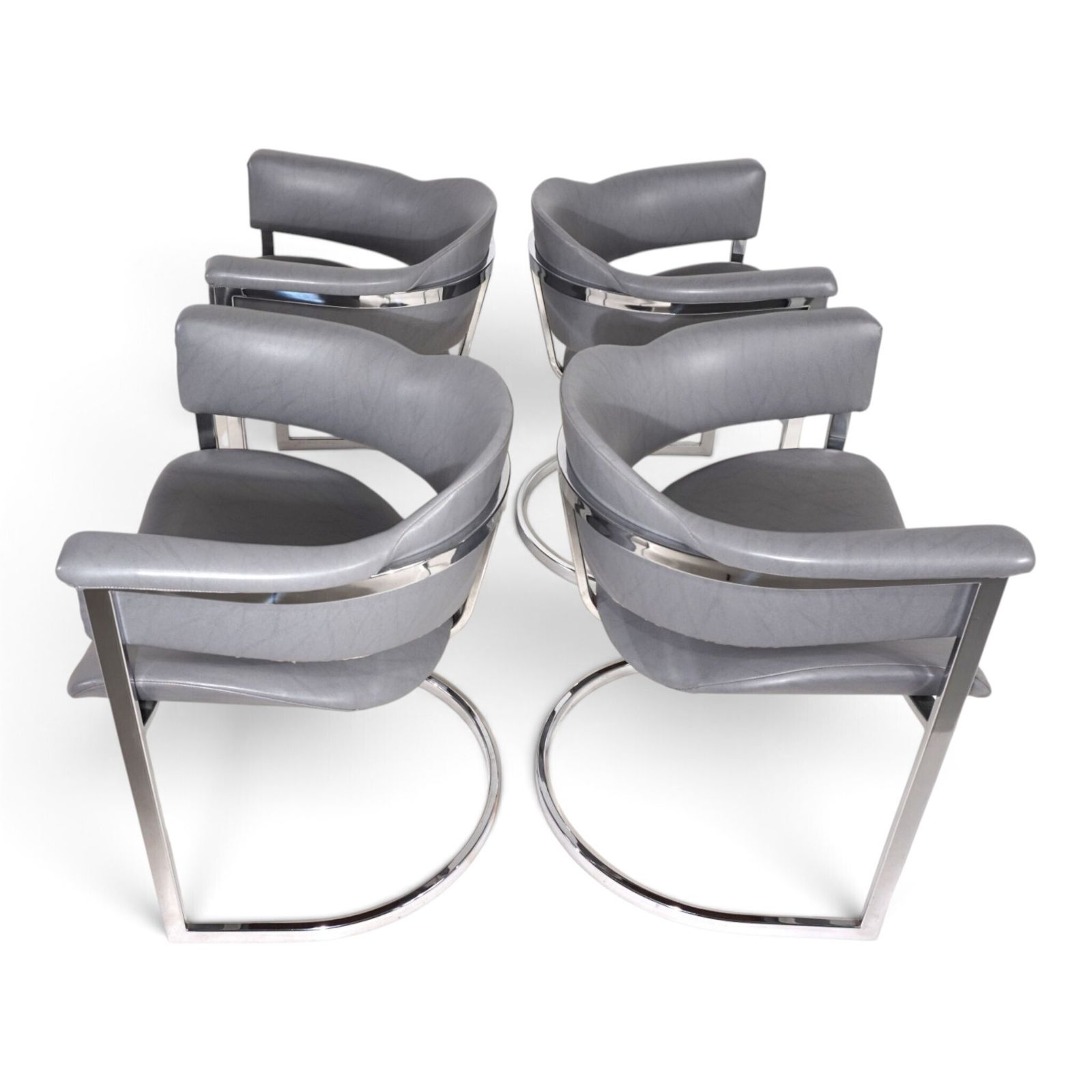 3980.0 Set van 4 eetkamerstoelen van Vittorio Introini voor Mario Sabot, 1970 photo