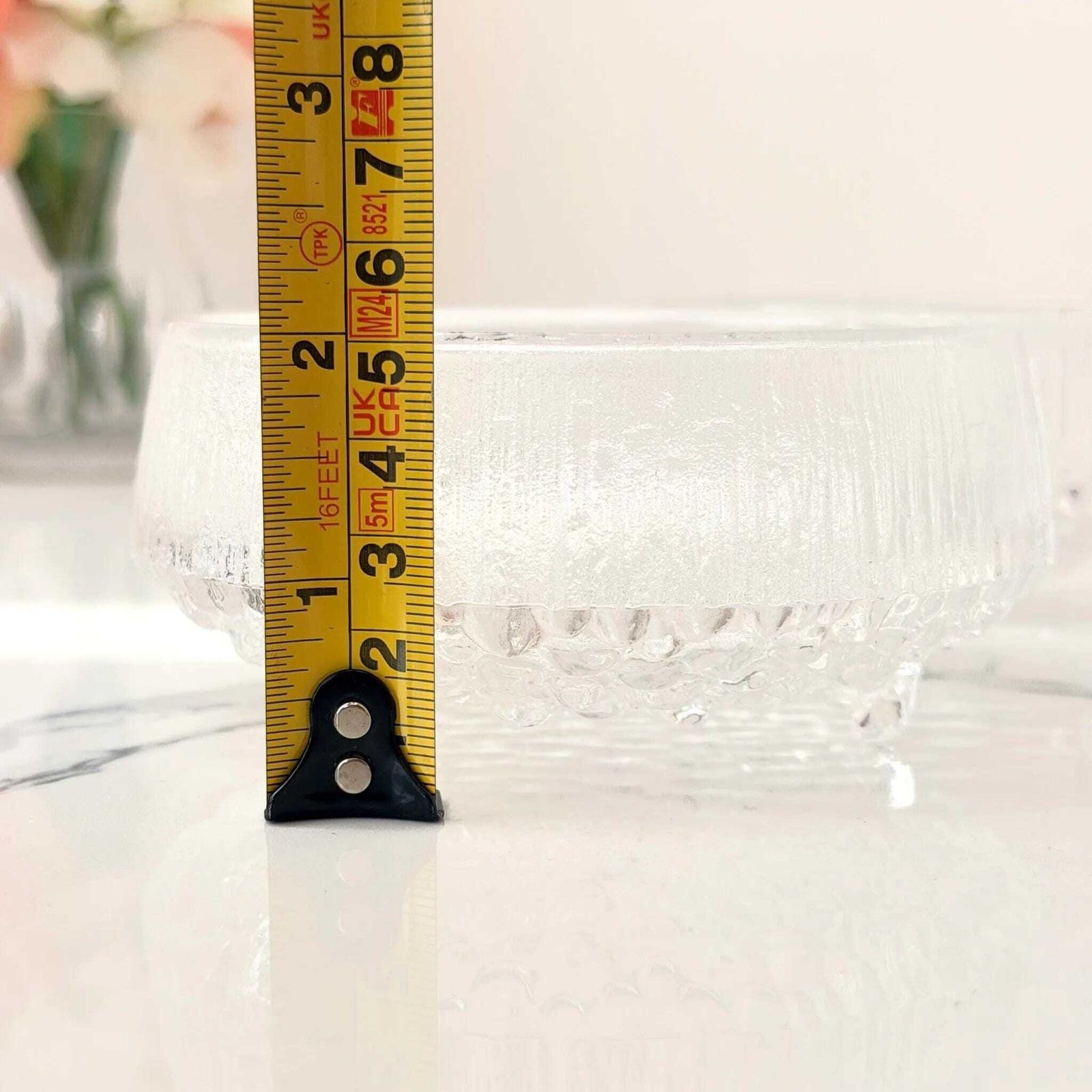 photo vintage Iittala Ultima Thule glazen dessertschalen set van 3, Tapio Wirkkala, Finland, jaren 1960