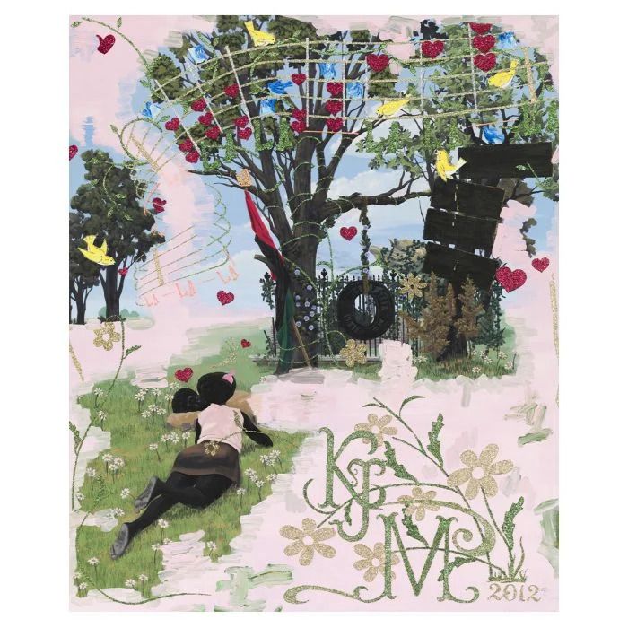 Kerry James Marshall Vignette (La La La), 2025