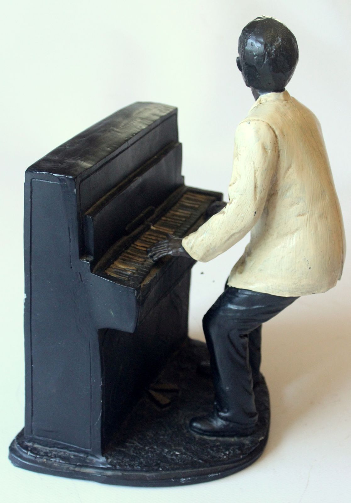 Jazz Band Pianist - Jazz Musician - Resin Sculptuur photo 85.0