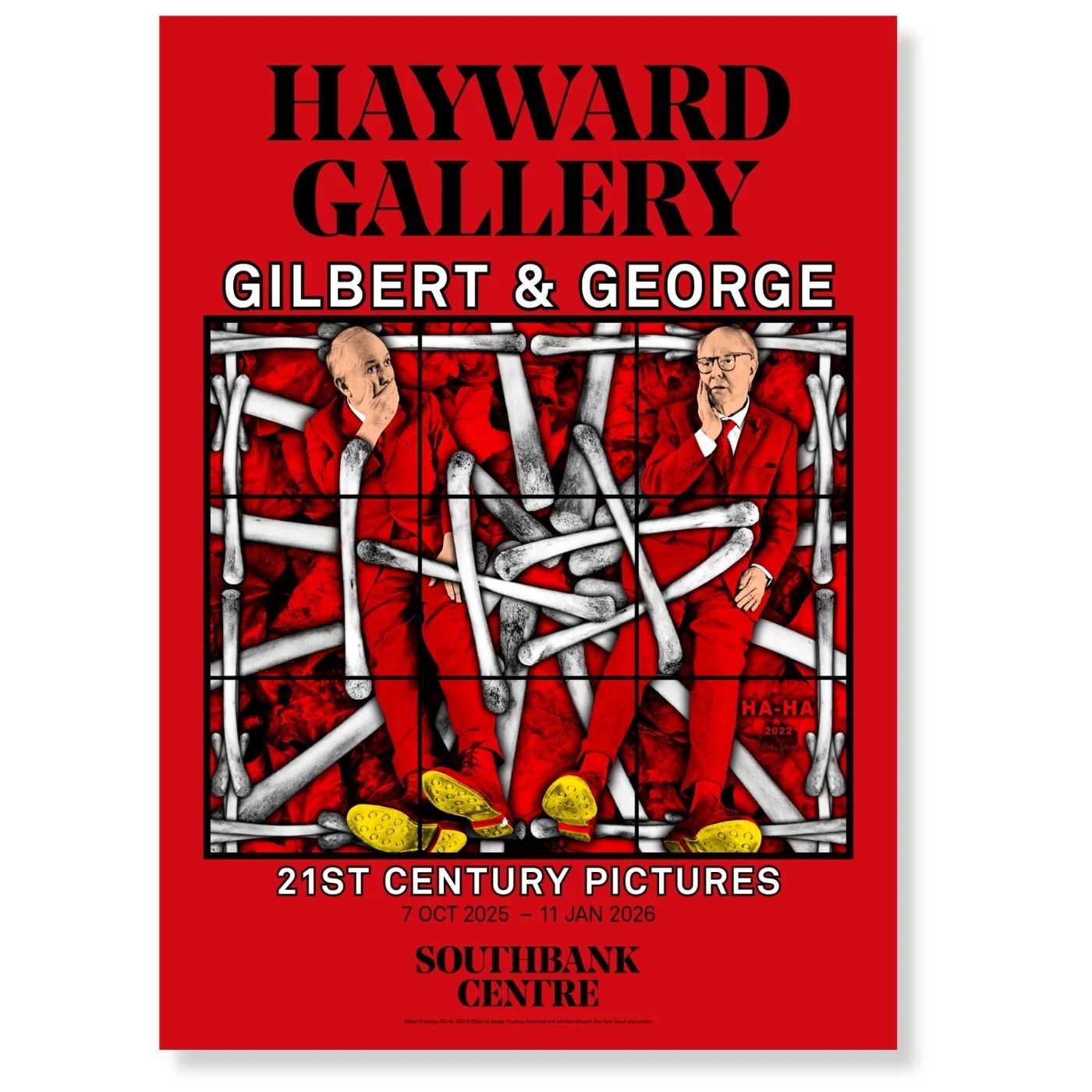 Gilbert And George 21st Century Pictures, Original Exhibition Poster, 2025