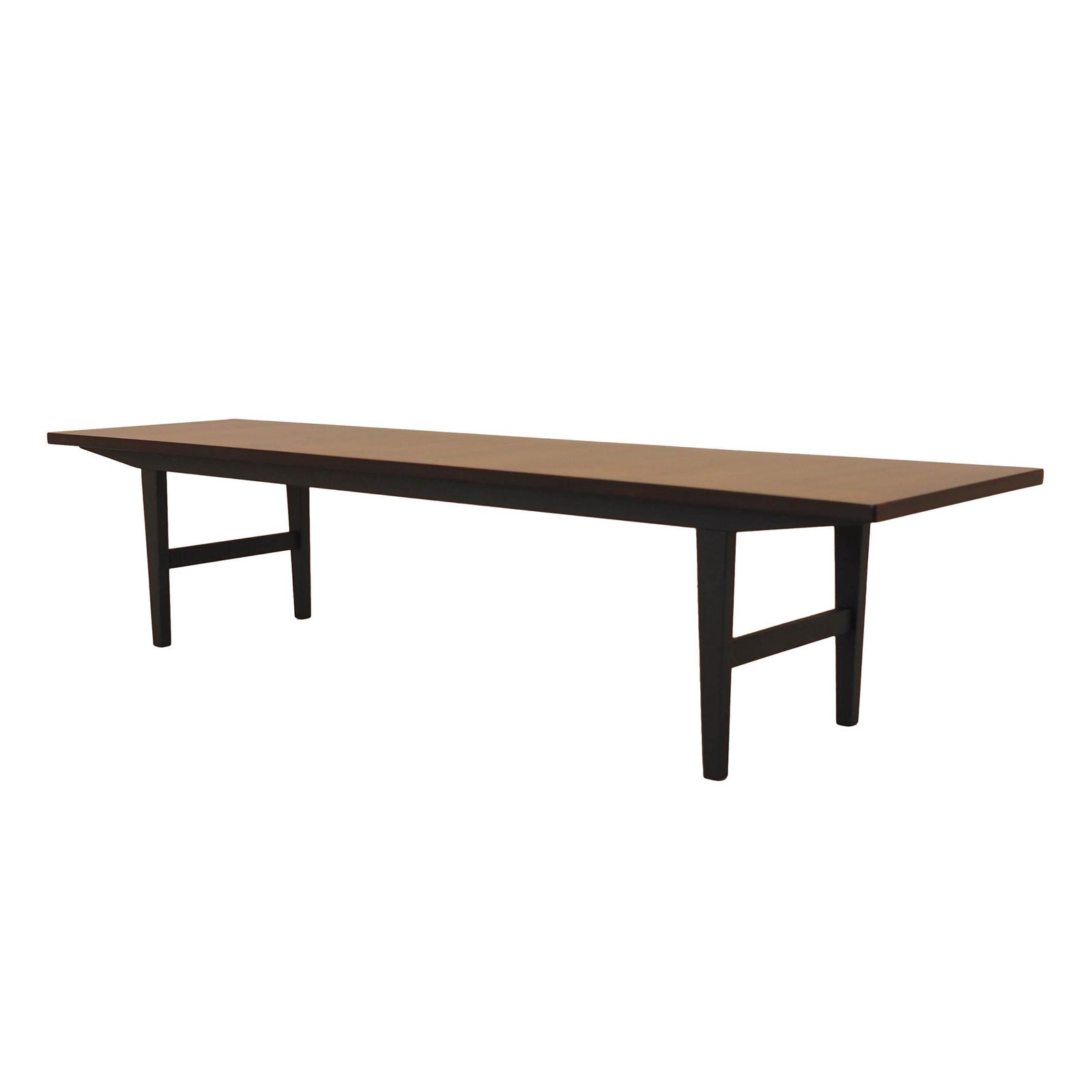 Dressoir op zwart frame, gefineerd blad, Deens design, jaren 1970