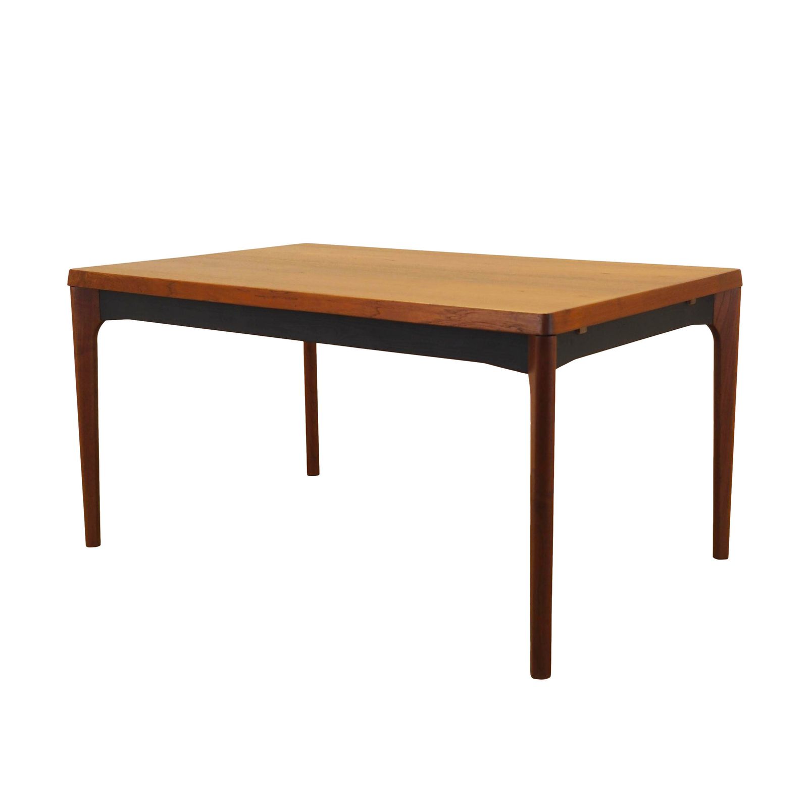 Teakhouten uitschuifbare eettafel van Henning Kjærnulf, Vejle Stole & Møbelfabrik, Denemarken, jaren 1960