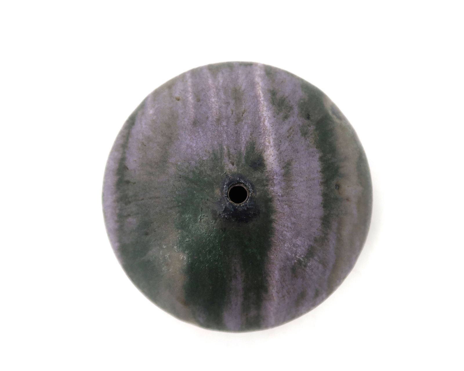 Vase soliflore rond en grès par Stella Bakatsi, céramique grecque, années 1970. photo Décoration