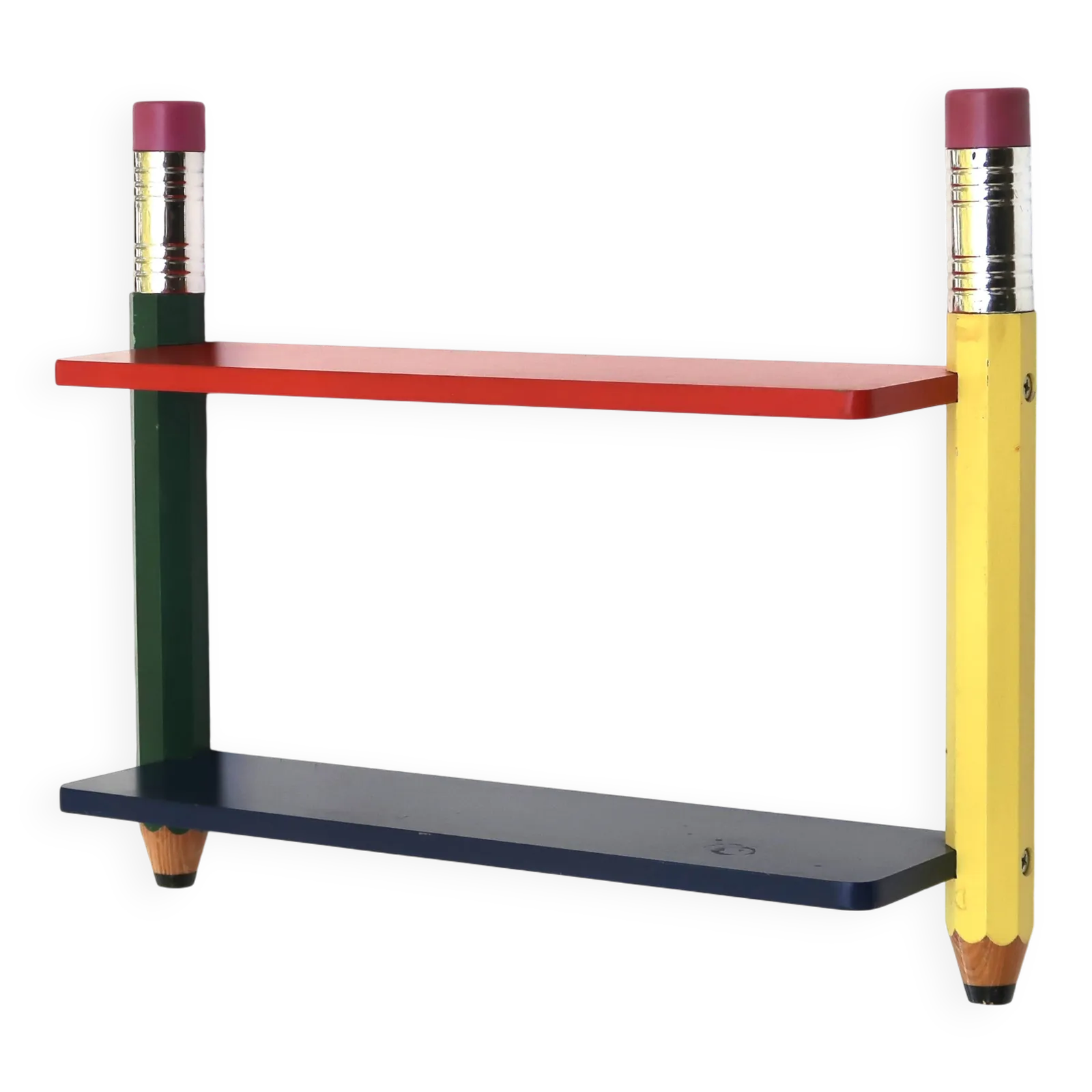 206.0 Wall Shelf By Pierre Sala, 1980s Memphis Design In Primary Colours. photo