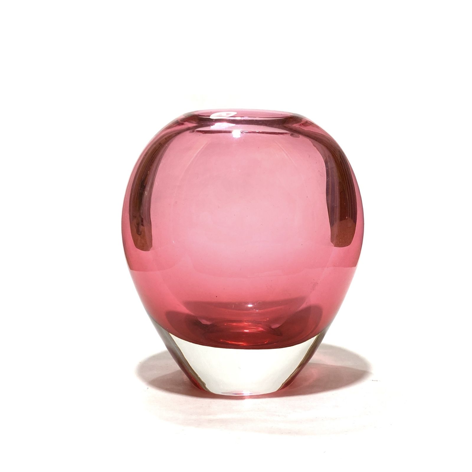 Paar Smålandshyttan glazen vazen van Josef Schott, Mid-Century Modern Zweeds glas photo Woonaccessoires