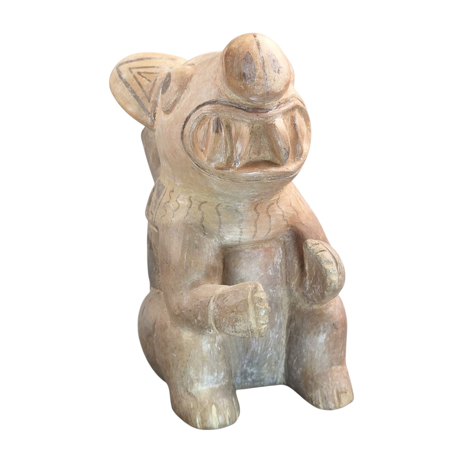 Authentiek pre-Columbiaans terracotta zoömorf artefact, meer dan 2000 jaar oud photo for sale