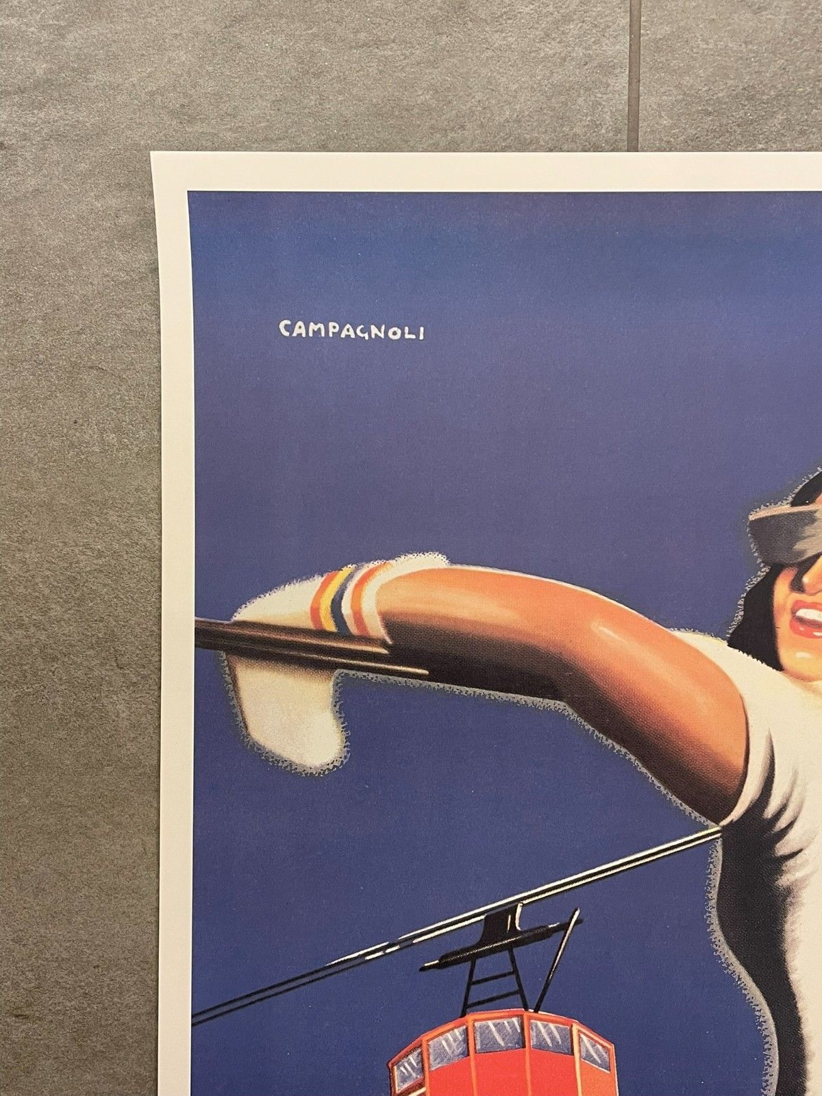 Adalberto Campagnoli, ca. jaren 1970, Vercelli, vintage poster, ca. 97,5 x 62 cm photo Kunst