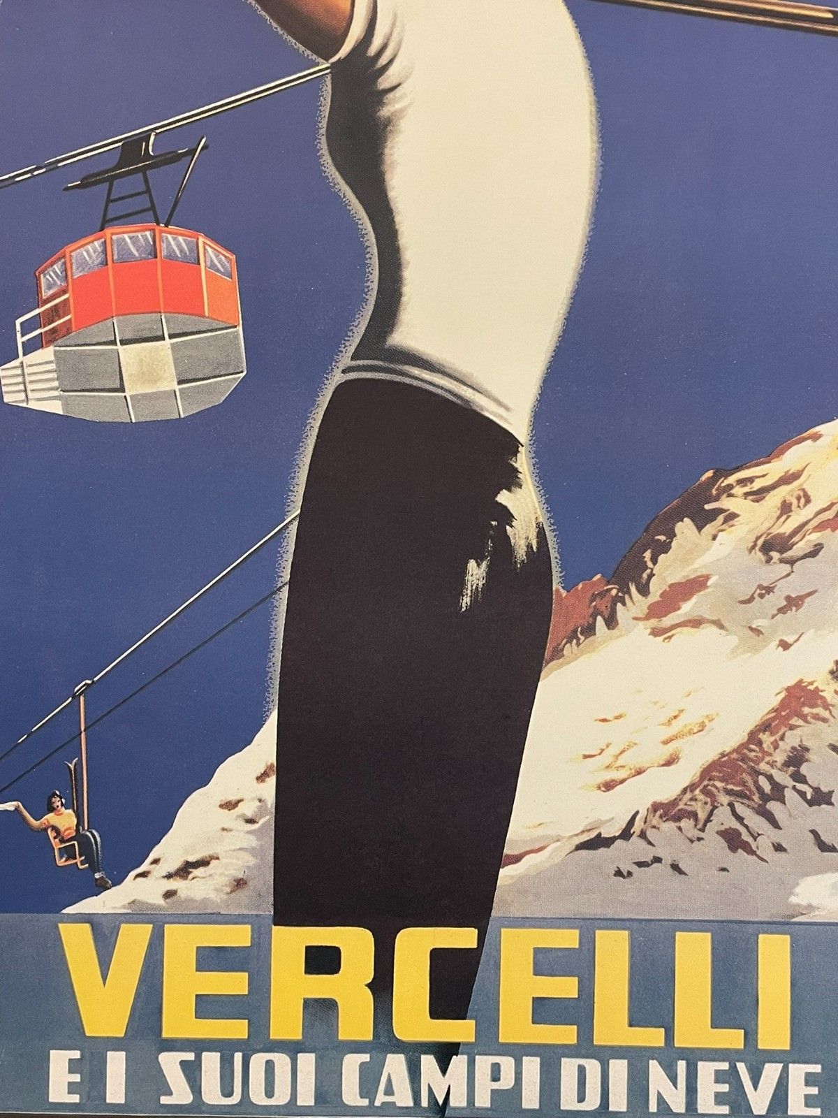 Kunst Adalberto Campagnoli, ca. jaren 1970, Vercelli, vintage poster, ca. 97,5 x 62 cm photo
